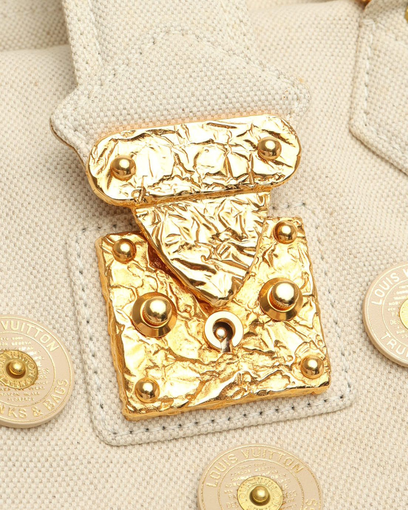 Louis Vuitton Bowly Polka Dot Panama Bag