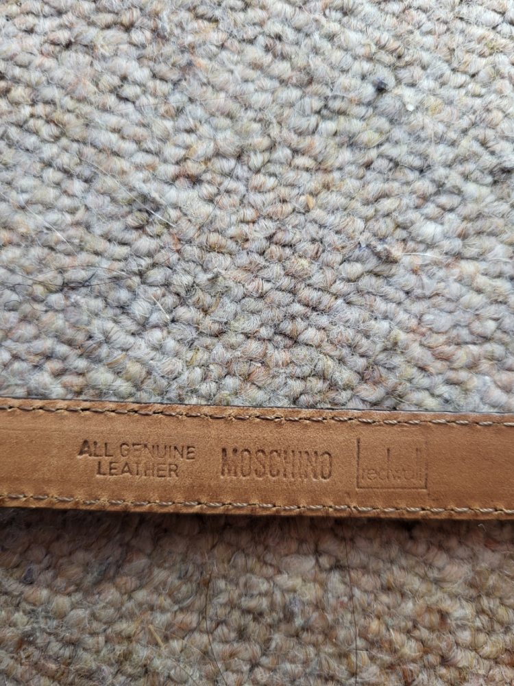 Moschino Lettering Logo Belt