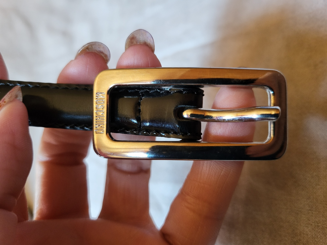 Moschino Lettering Logo Belt