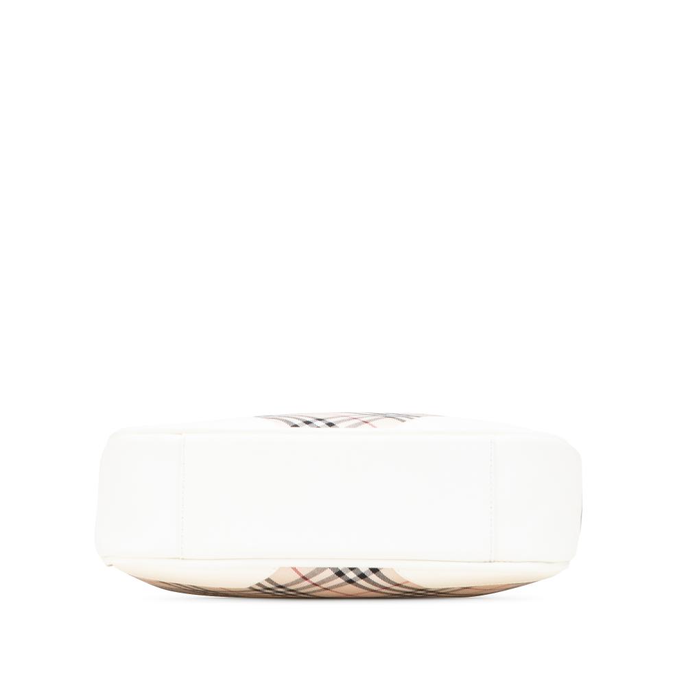 Burberry B Burberry Brown Beige with White Canvas Fabric Nova Check Crossbody United Kingdom