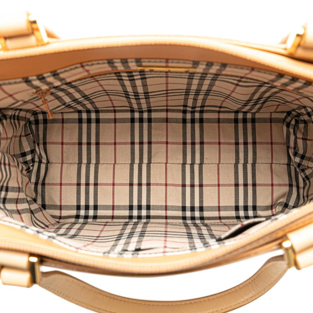 Burberry B Burberry Brown Caramel Calf Leather Tote United Kingdom