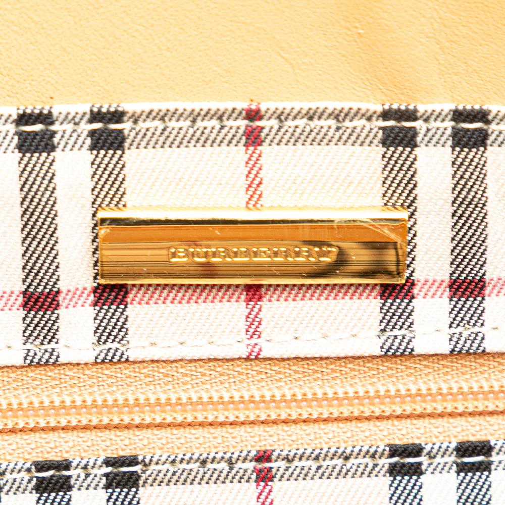 Burberry B Burberry Brown Caramel Calf Leather Tote United Kingdom