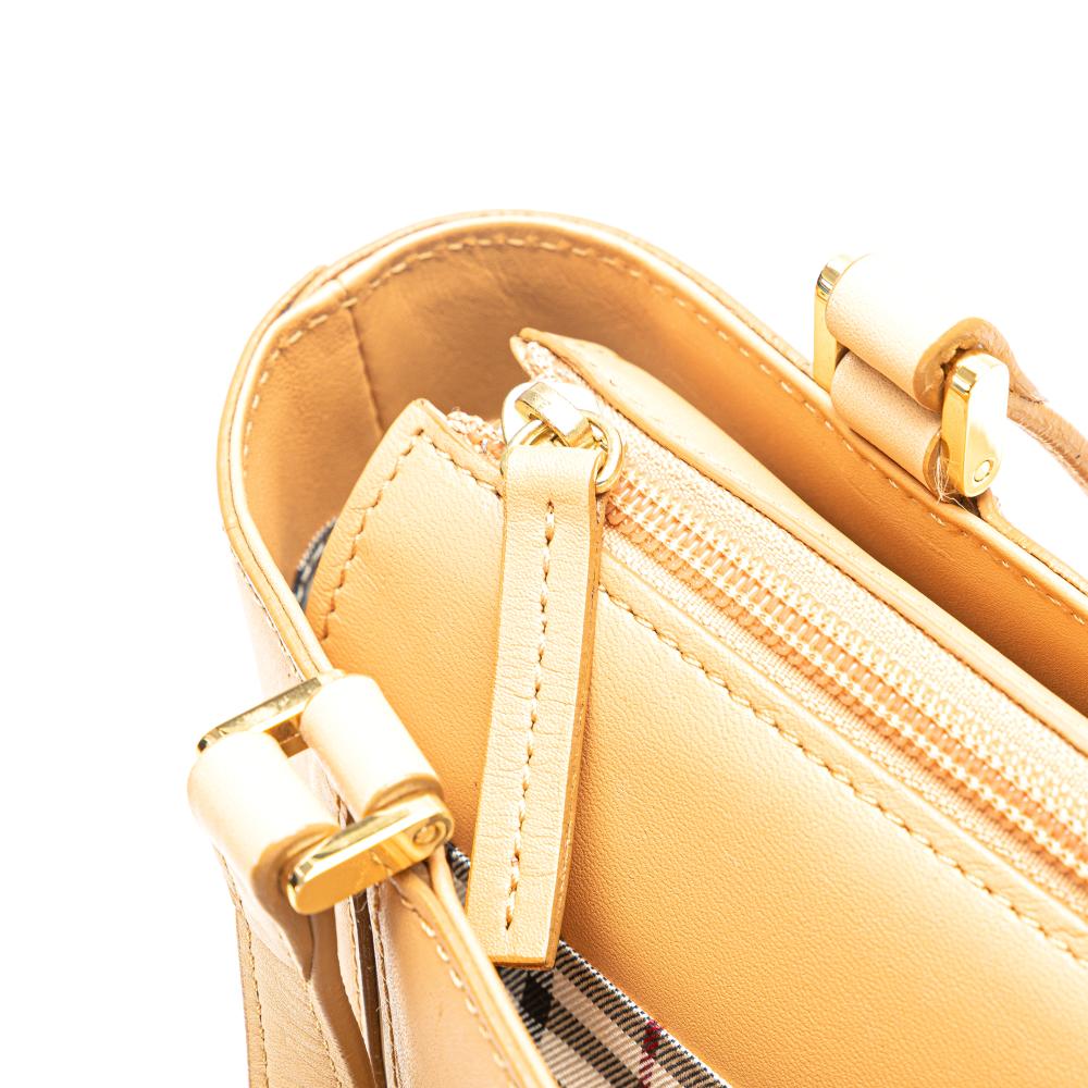Burberry B Burberry Brown Caramel Calf Leather Tote United Kingdom