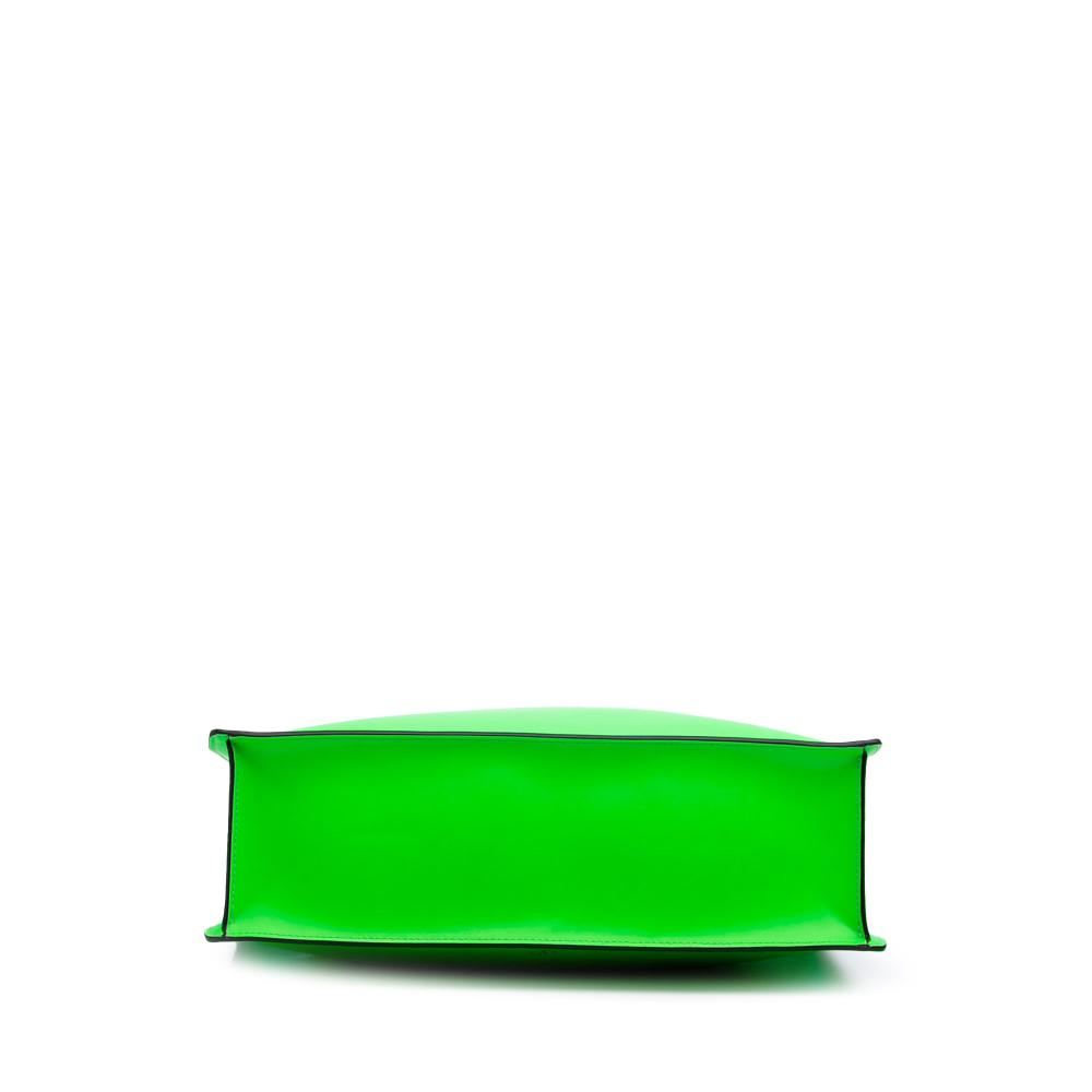 Valentino AB Valentino Green Lime Calf Leather VLTN Satchel Italy