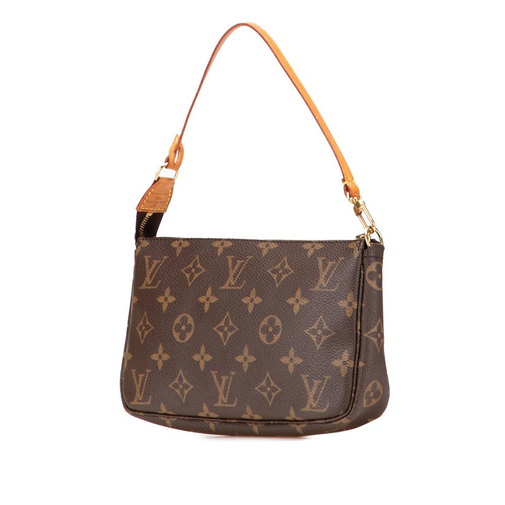 Louis Vuitton B Louis Vuitton Brown Monogram Canvas Fabric Monogram Pochette Accessoires France