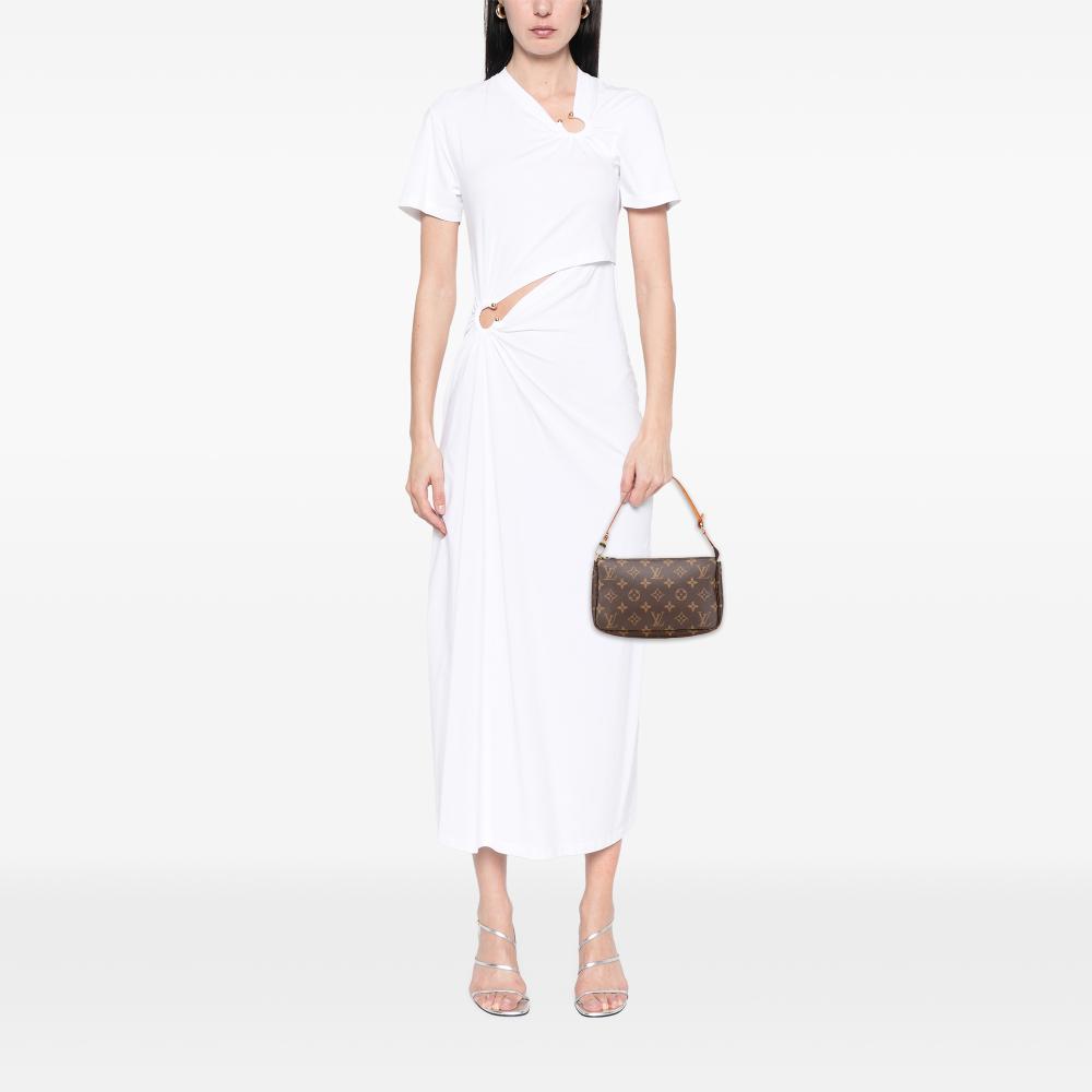 Louis Vuitton B Louis Vuitton Brown Monogram Canvas Fabric Monogram Pochette Accessoires France