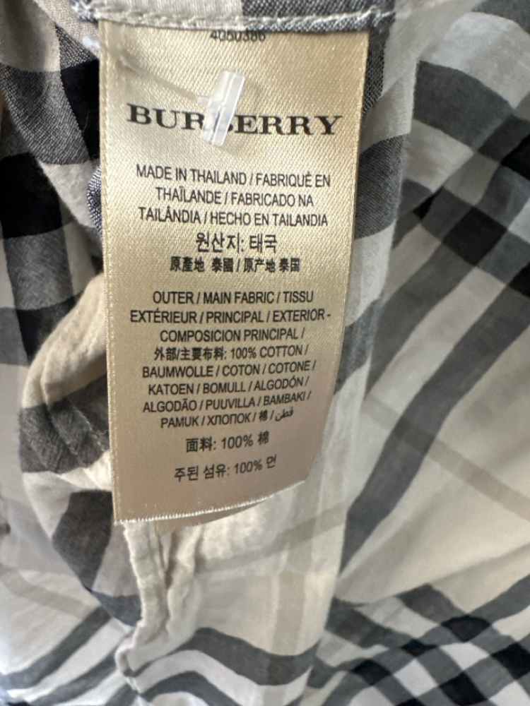 Burberry Bluse mit karierten Quadraten