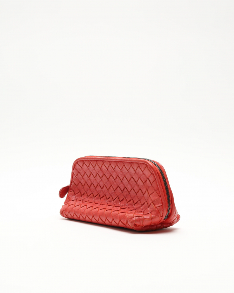 Bottega Veneta Intrecciato Leather Toiletry Pouch