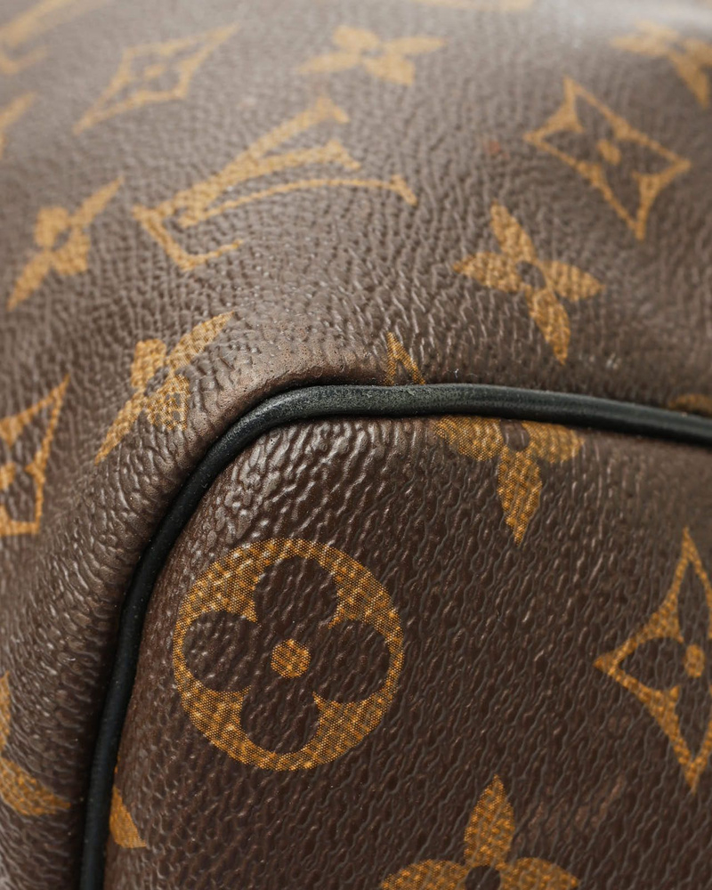 Louis Vuitton Monogram Macassar Keepall Bandoulière 45 Weekend Bag