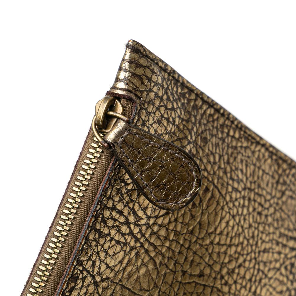 Bottega Veneta B Bottega Veneta Brown Bronze Lambskin Leather Leather Lambskin Intreccio Cabat Tote Italy