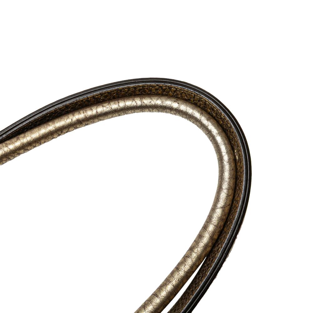 Bottega Veneta B Bottega Veneta Brown Bronze Lambskin Leather Leather Lambskin Intreccio Cabat Tote Italy