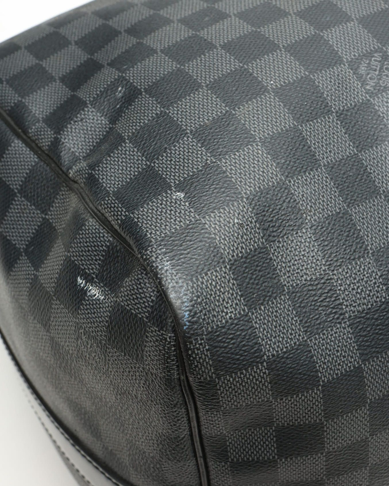 Louis Vuitton Damier Graphite Keepall Bandouliére 55 Weekend Bag