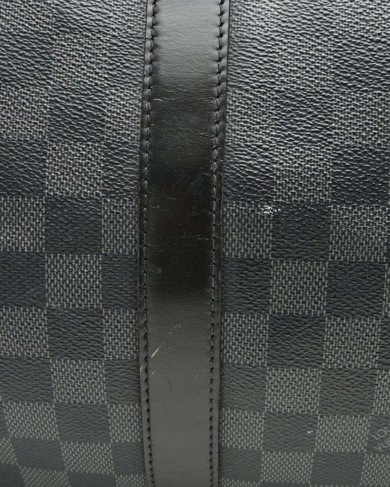Louis Vuitton Damier Graphite Keepall Bandouliére 55 Weekend Bag