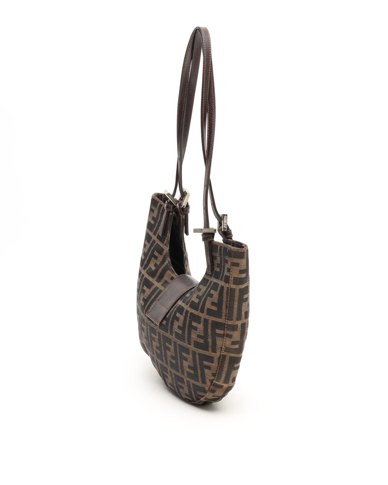 Fendi Zucca Half Moon Bag