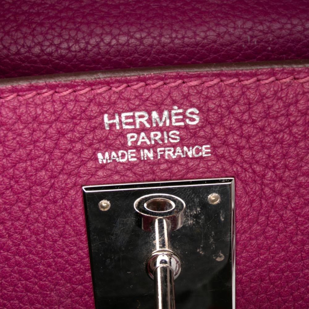 Hermès B Hermès Purple Magenta Calf Leather Togo Kelly II Retourne 35 France