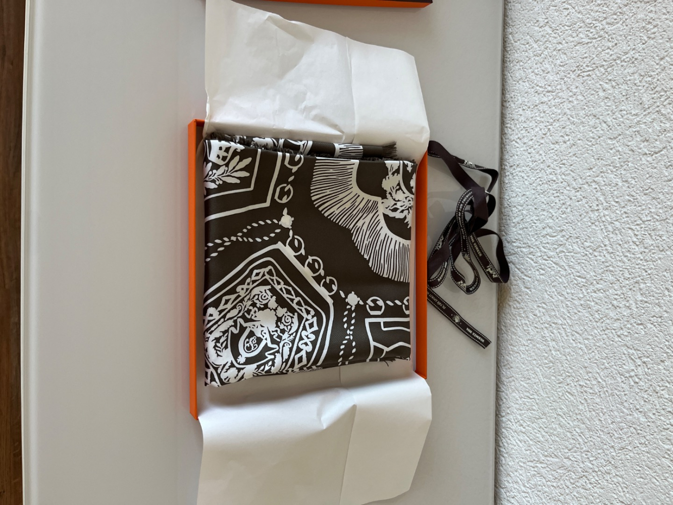 Hermès Carré 80 frangé