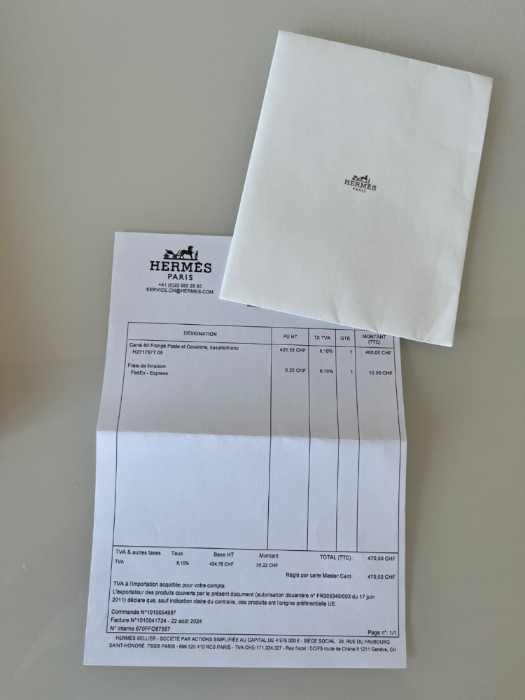 Hermès Carré 80 frangé