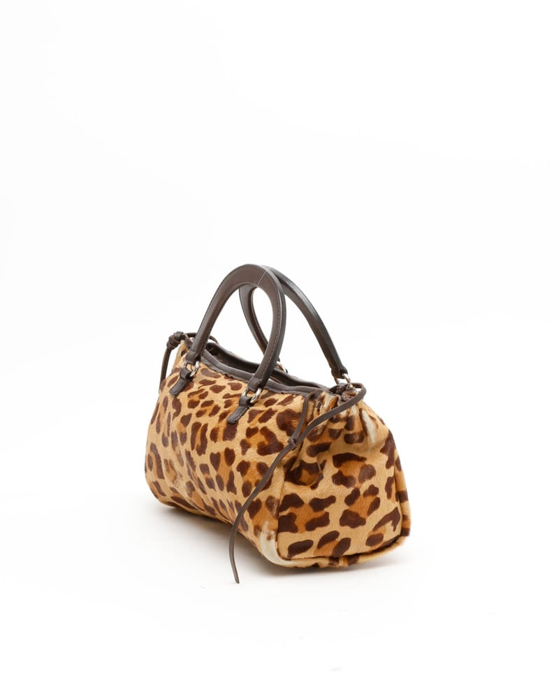 Prada Leopard Baguette Bag