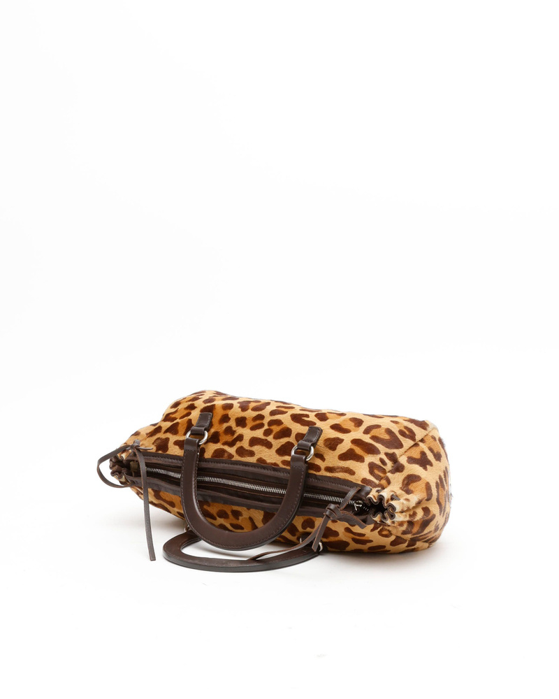 Prada Leopard Baguette Bag