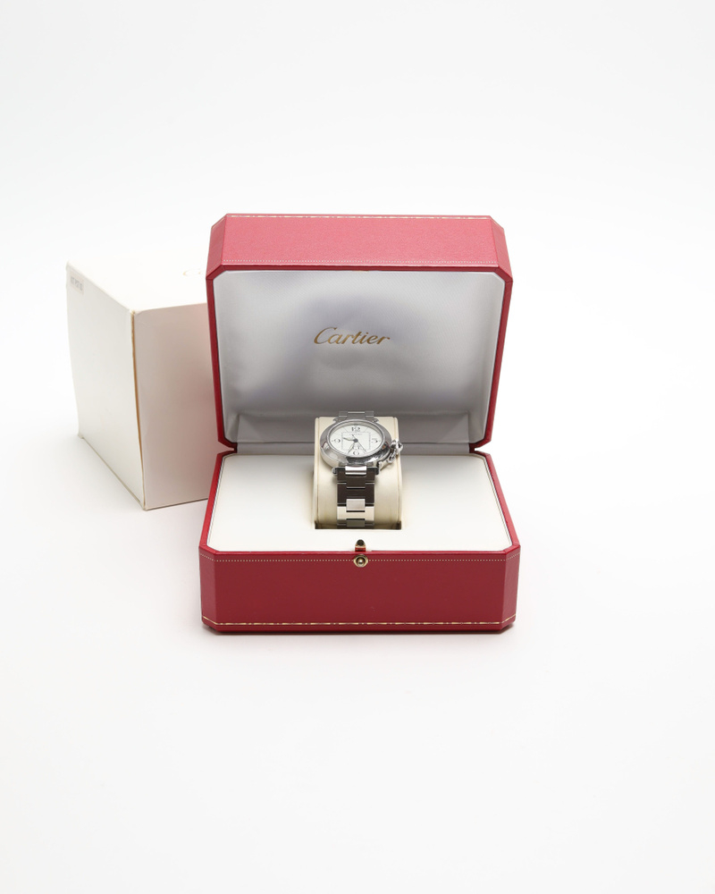 Cartier Pasha C Big Date 35mm Ref 2475 Full Set Watch