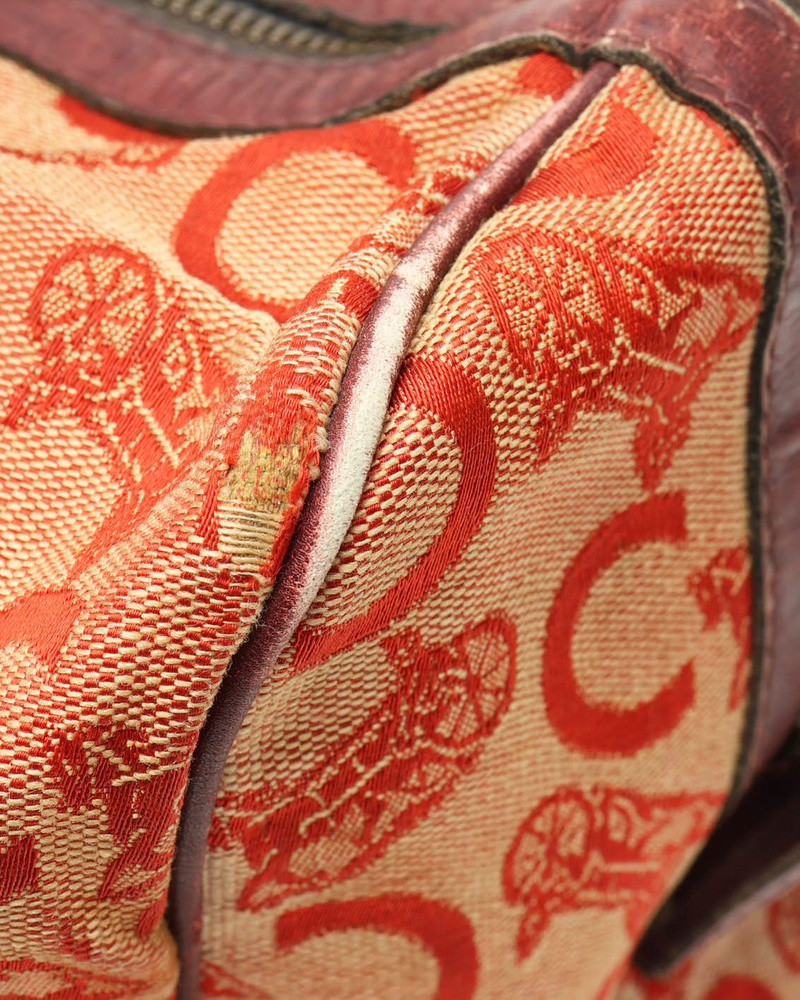 Celine Céline C Macadam Boston Bag