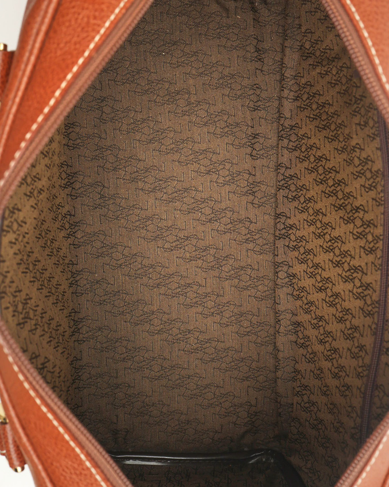 Saint Laurent Logo Stitch Boston Bag