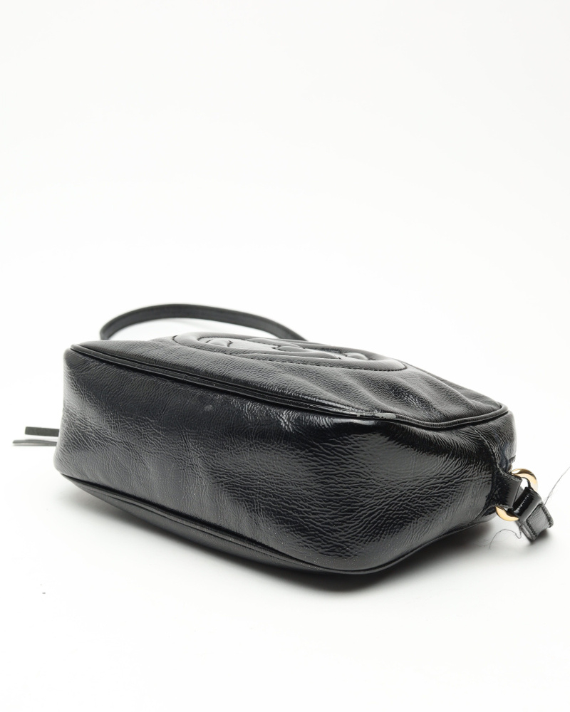 Gucci Patent Soho Disco Camera Bag