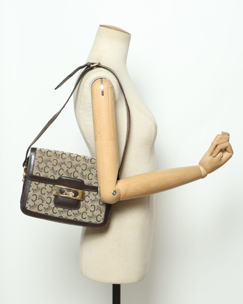 Celine Céline C Macadam Shoulder Bag