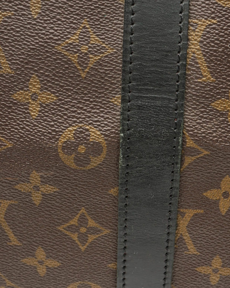 Louis Vuitton Monogram Macassar Keepall Bandoulière 55 Weekend Bag