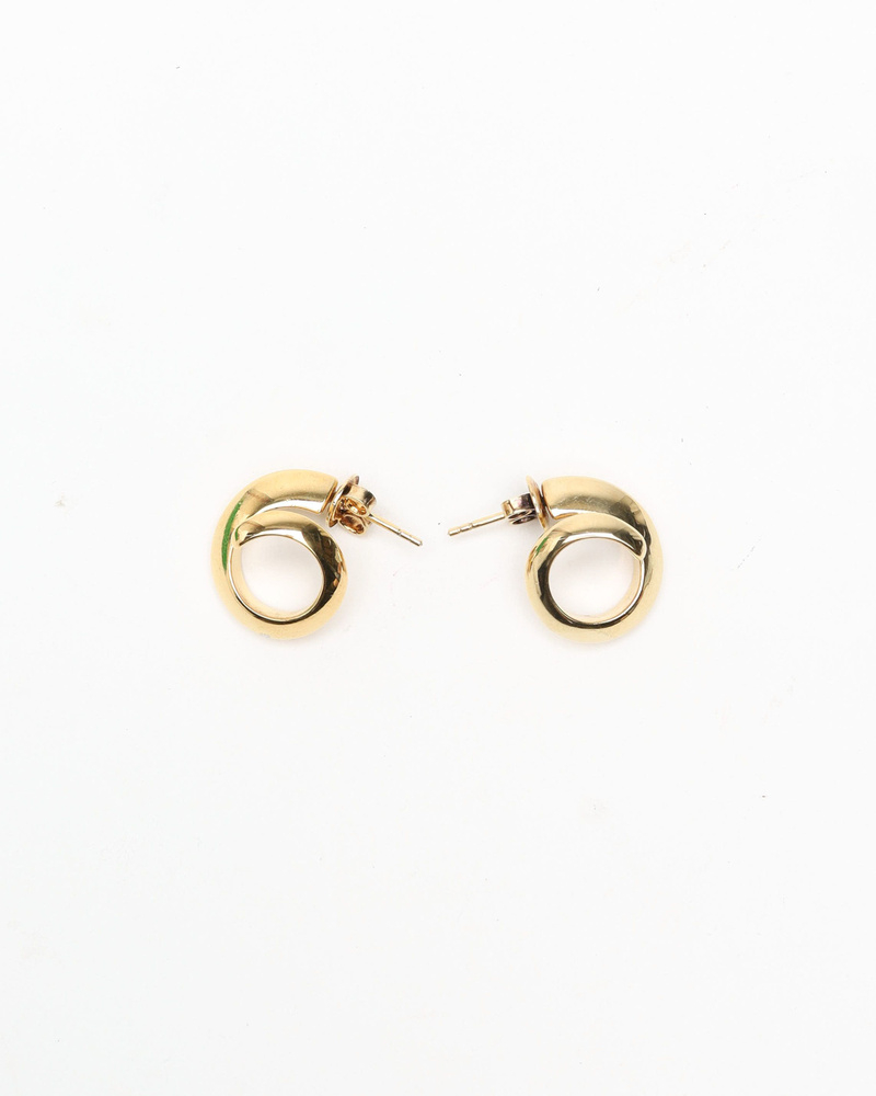 Bottega Veneta Spiral Hoop Earrings