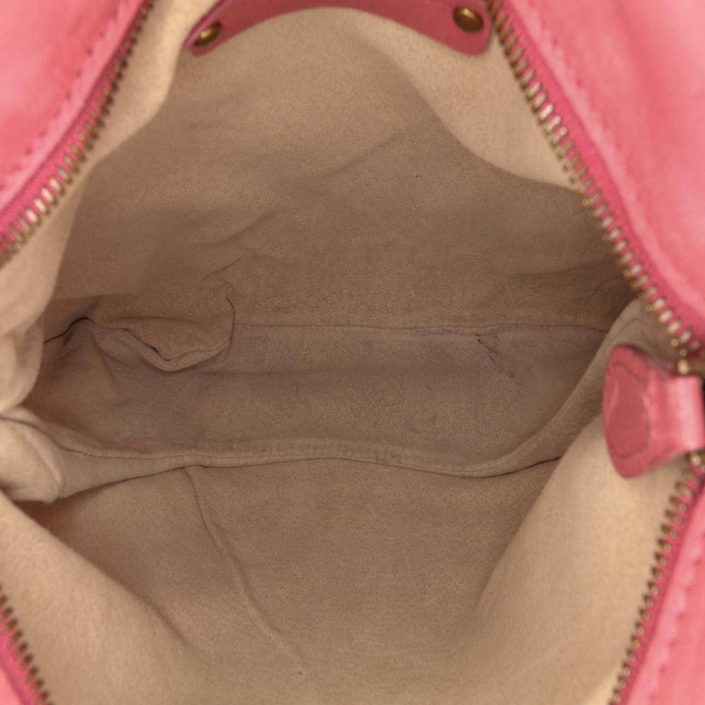 Bottega Veneta B Bottega Veneta Pink Blush Calf Leather Intrecciato Crossbody Italy