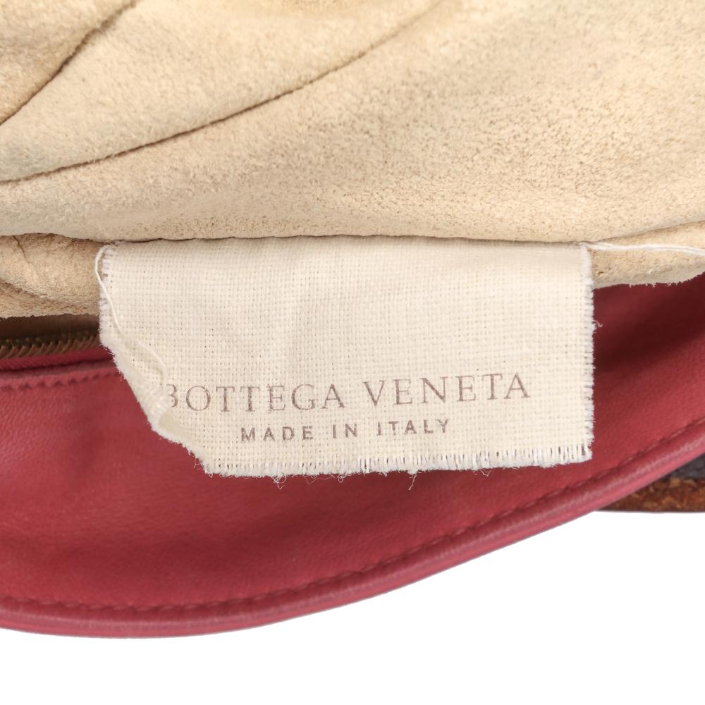 Bottega Veneta B Bottega Veneta Pink Blush Calf Leather Intrecciato Crossbody Italy