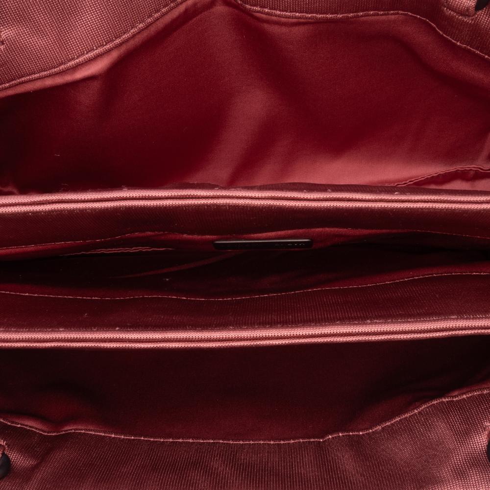 Bottega Veneta AB Bottega Veneta Pink Canvas Fabric Intrecciato Buckle Flap Handbag Italy