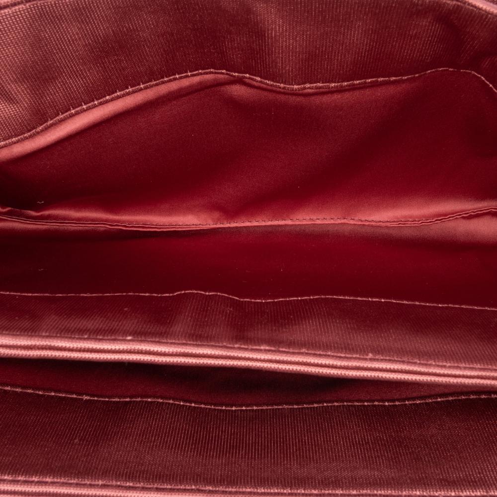 Bottega Veneta AB Bottega Veneta Pink Canvas Fabric Intrecciato Buckle Flap Handbag Italy