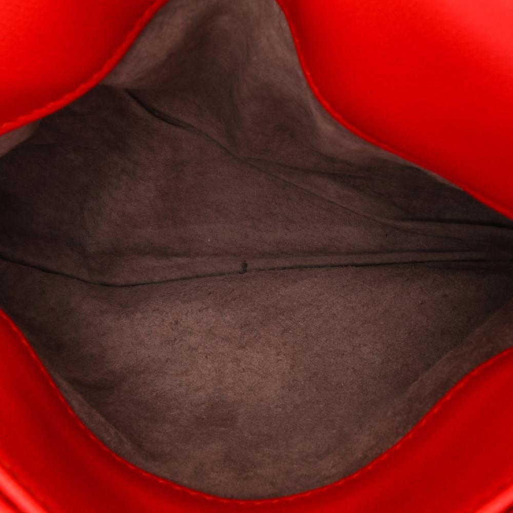 Bottega Veneta B Bottega Veneta Red Nappa Leather Leather Baby Nappa Intrecciato Olimpia Crossbody Italy