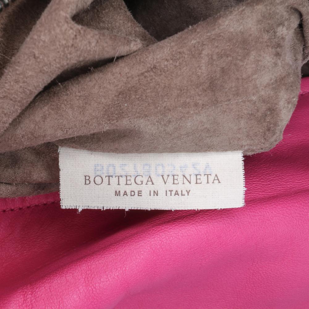 Bottega Veneta B Bottega Veneta Pink Hot Pink Nappa Leather Leather Nappa Intrecciato Flap Crossbody Italy