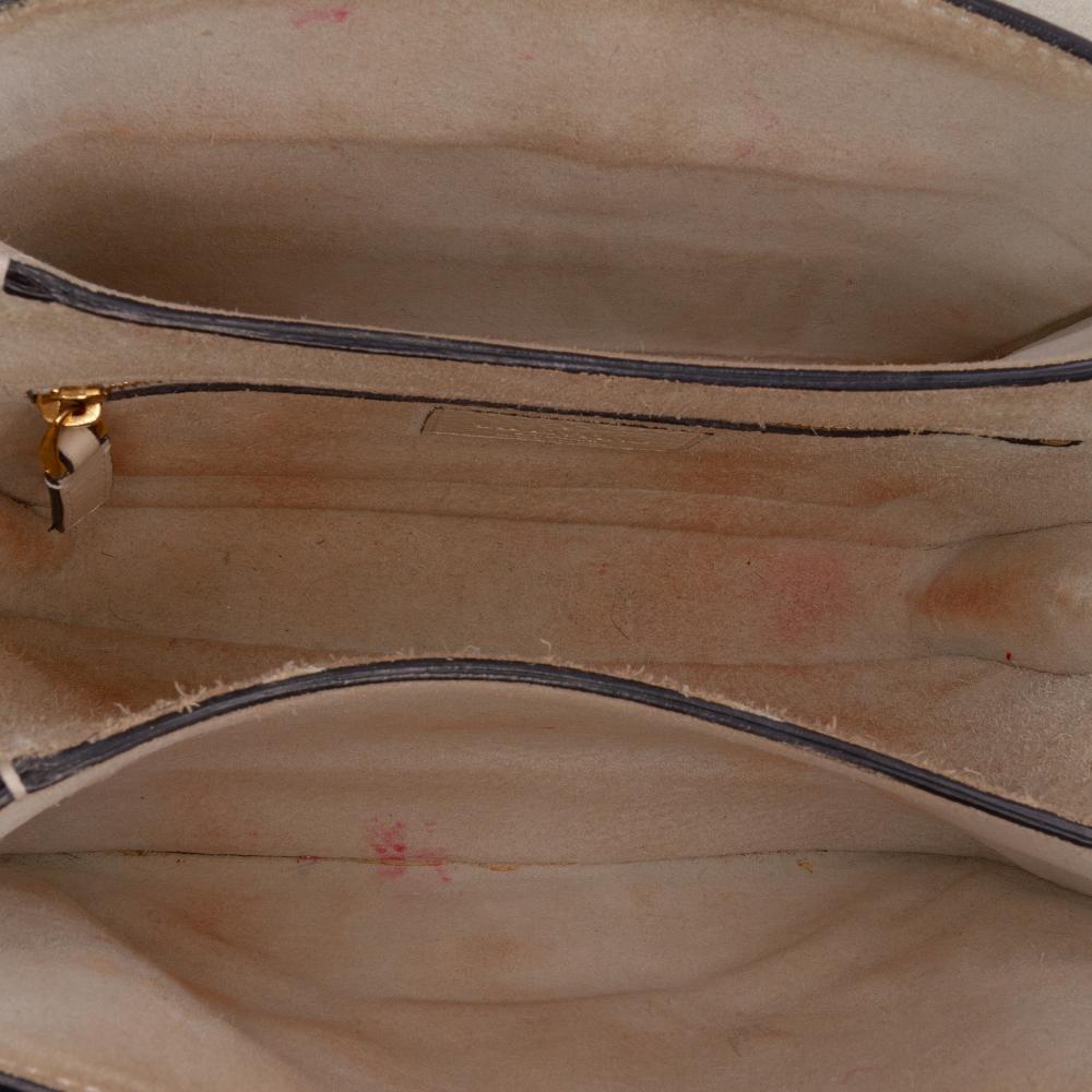 Valentino B Valentino Brown Light Beige Calf Leather skin B Rockstud Chain Shoulder Bag Italy