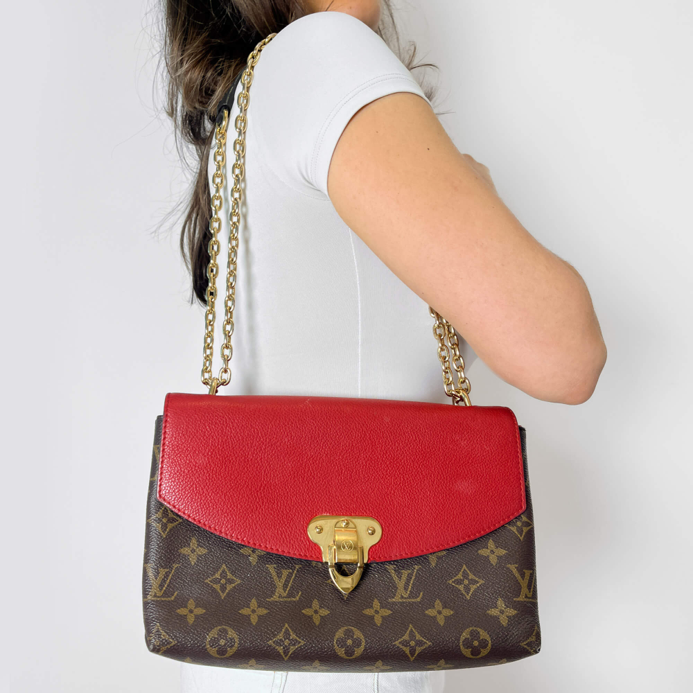 Louis Vuitton Saint Placide Leather Flap Crossbody Monogram