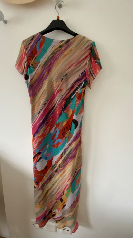 Etro Robe en soie multicolore