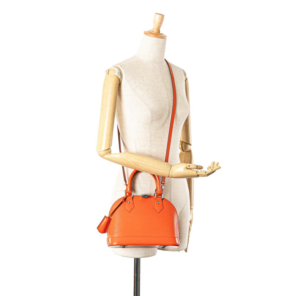 Louis Vuitton B Louis Vuitton Orange Dark Orange Epi Leather Leather Epi Alma BB France