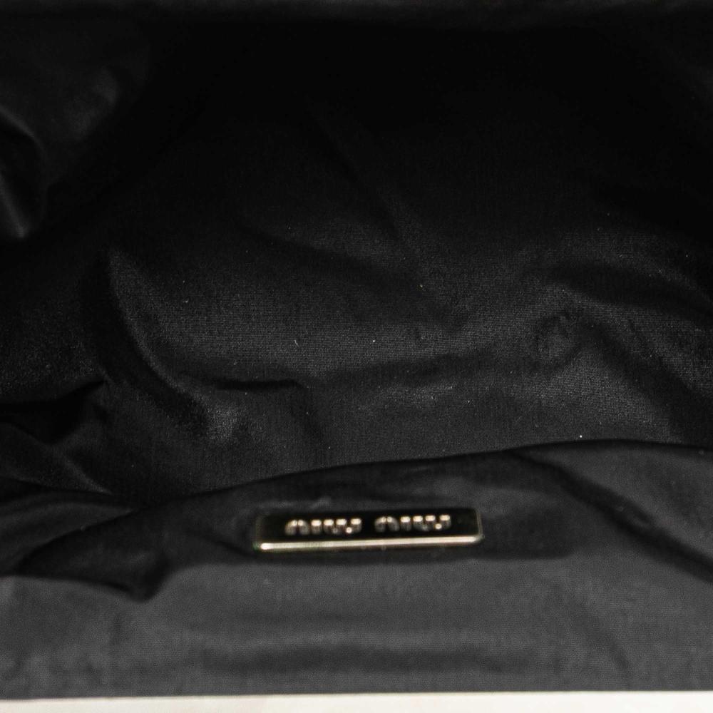 Miu Miu B Miu Miu Pink Hot Pink Satin Fabric Clasp Clutch on Strap Italy