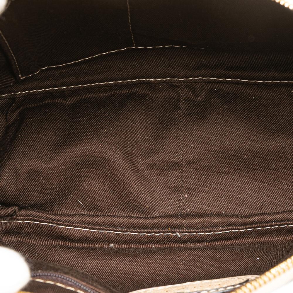 Loewe B LOEWE Brown Light Beige Calf Leather Mini Anagram Tassel Handbag China