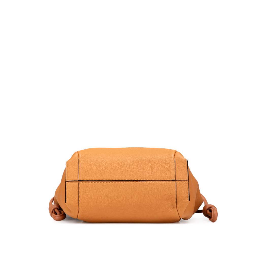 Loewe B LOEWE Brown Light Brown Calf Leather Medium Flamenco Knot Tote Spain