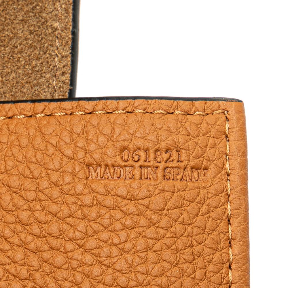 Loewe B LOEWE Brown Light Brown Calf Leather Medium Flamenco Knot Tote Spain