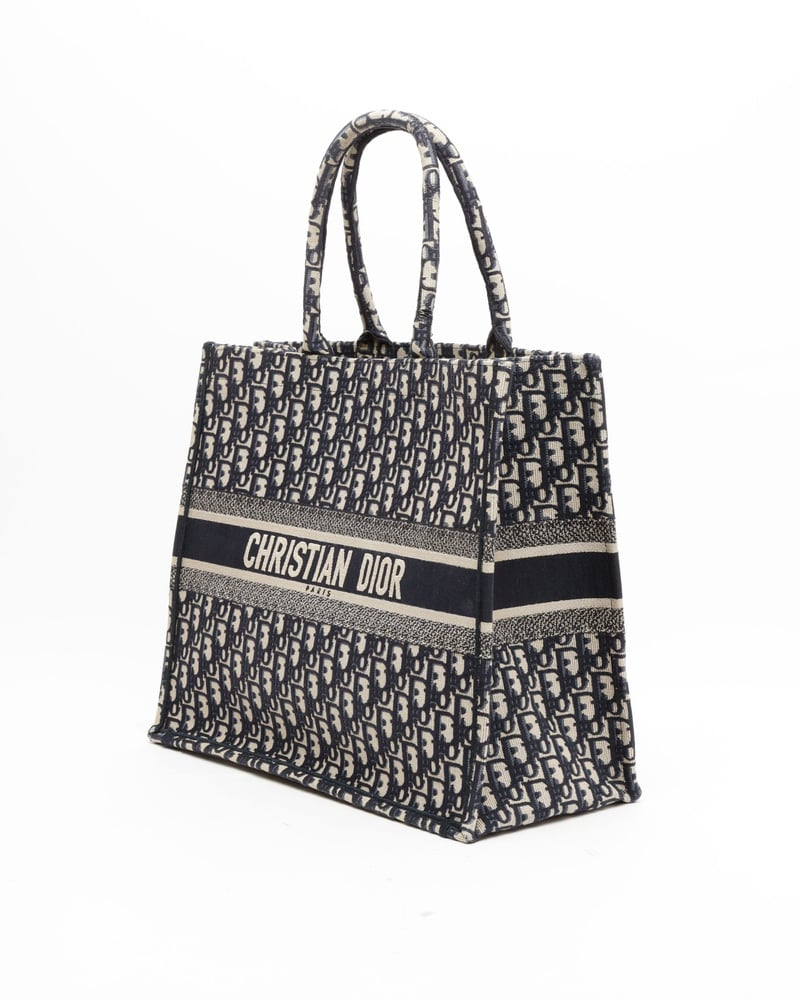 Christian Dior Medium Oblique Book Tote Bag