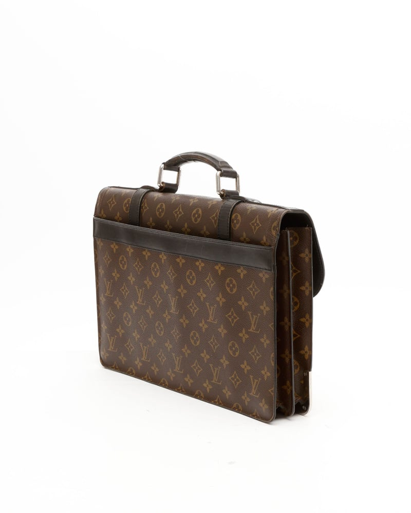Louis Vuitton Monogram Macassar Larry Business Bag