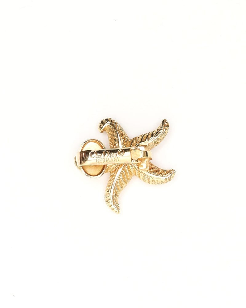 Christian Dior Starfish Clip-on Earrings