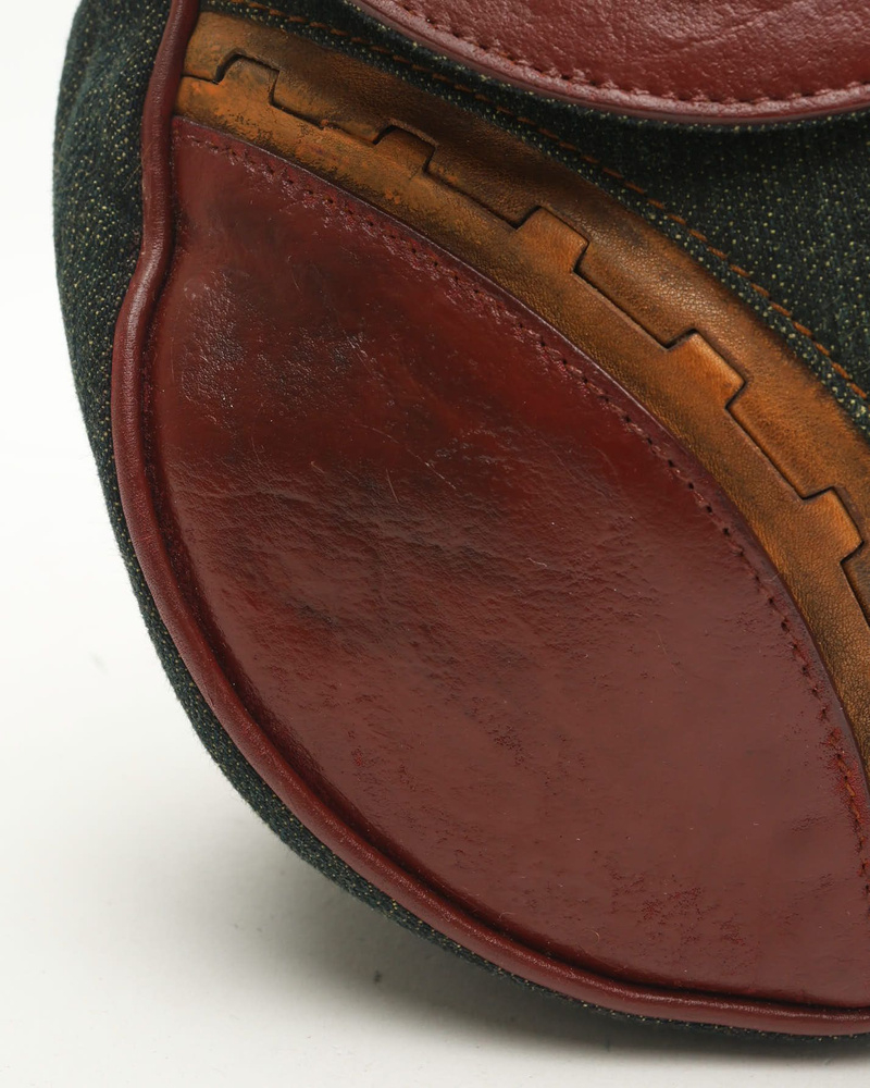 Christian Dior Denim Saddle Bag