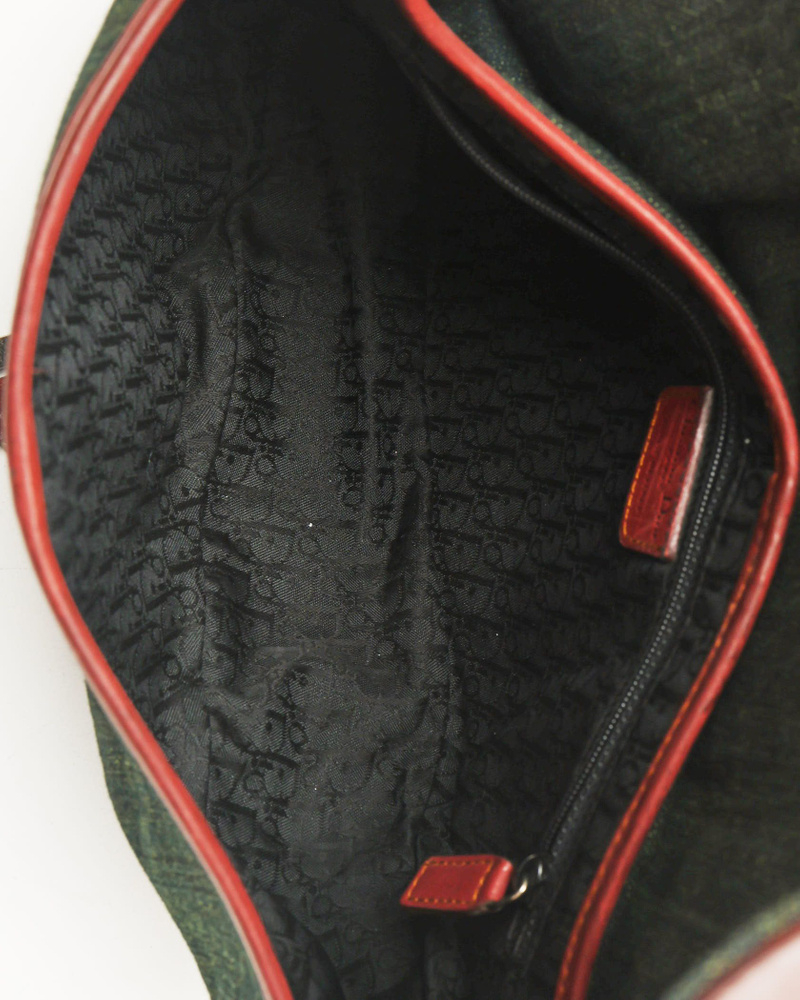Christian Dior Denim Saddle Bag