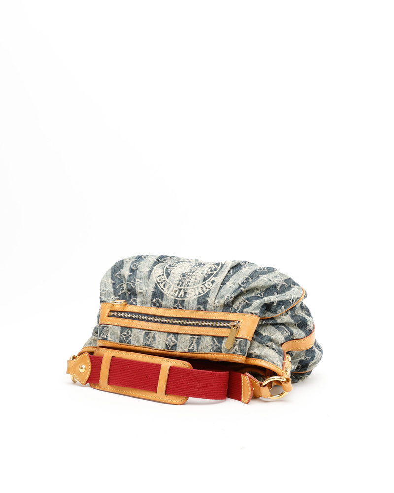 Louis Vuitton Monogram Porte Epaule Raye MM Bag